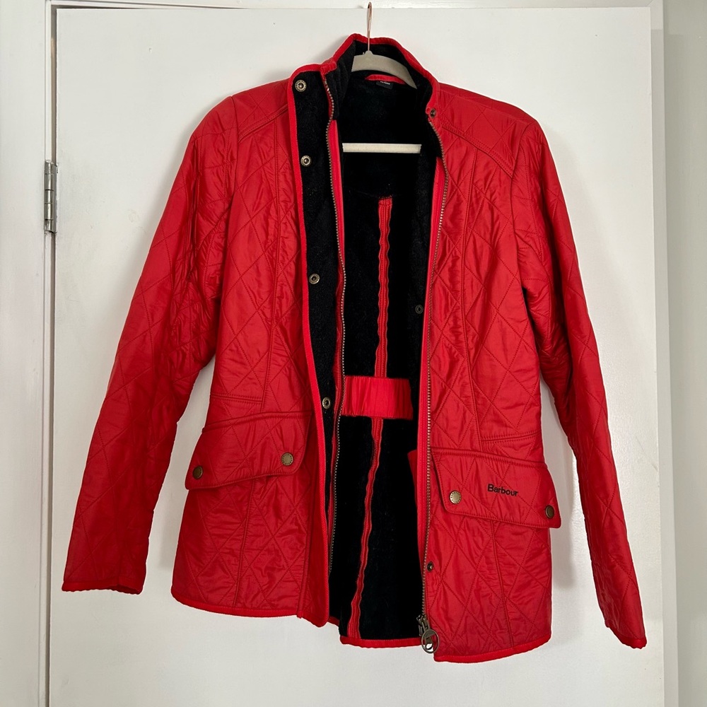 Red Barbour Jacket